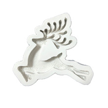 Christmas Elk Deer Silicone Molds Cupcake Fondant Cake Decorating Tools Soap Candle Mold Gumpaste Chocolate Cake Baking Moulds 2024 - buy cheap