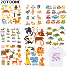 ZOTOONE Unicorn Patches Animal Stickers Iron on For Kids Transfers for Clothes T-shirt Heat Transfer DIY Accessory Appliques F1 2024 - buy cheap