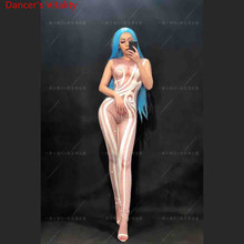 Клубный бар сексуальная новая Певица модель DJ Женская певица DS Pole джаз танец сексуальная сценическая одежда для взрослых костюм для выступлений одежда наряд 2024 - купить недорого