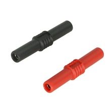 10 pçs 4mm banana soquete fêmea extensão adaptador isolado banana plug acoplador 2024 - compre barato