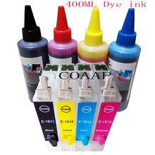 Refillable 18 XL Empty cartridge + 400ML Dye inks for EPSON Expression Home XP-30 XP-302 XP-305 XP-312 XP-315 Printer 2024 - buy cheap