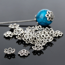 Hot 6mm Tone Silver Plated Filigree Flower Bead Caps Findings Jewelry Accessories DIY Craft 500pcs/lot 2024 - buy cheap