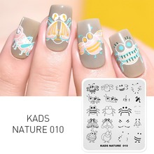 KADS Nature 010 Nail Stamping Plates Bee Spider Insect Designs Nail Art Stamp Template Image Plate DIY Manicure Tools 2024 - buy cheap