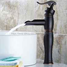 Black Oil Rubbed Brass Faucet Retro Basin Faucet Rotating Single Handle Single Hole Hot And Cold Water Nhg013 2024 - buy cheap