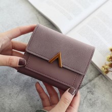2020 Leather Women Wallet Hasp Small and Slim Coin Pocket Purse Women Wallets Cards Holders Luxury Brand Wallets Designer Purse 2024 - buy cheap