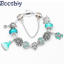 Boosbiy-pulsera de estilo creativo con cuentas de Murano para mujer, brazalete de alta calidad, bricolaje, marca de moda, regalo de joyería 2024 - compra barato