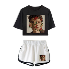 Shawn Mendes Printed Sexy Two Piece Set Summer Short Sleeve Tracksuit Women Cotton Crop Top + Shorts Sets Women 2 Piece Outfits 2024 - buy cheap