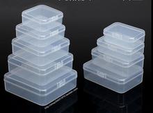 20 шт./лот прозрачные пластиковые маленькие квадратные коробки, упаковочная коробка для хранения с крышкой для ювелирных изделий, коробка для отделки аксессуаров 2024 - купить недорого