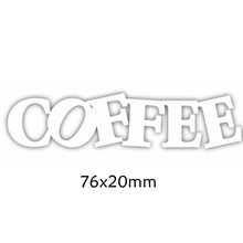 Troqueles de corte de Metal con palabras de café, suministros de manualidades para álbum de recortes, tarjetas de papel en relieve, nuevo 2019 2024 - compra barato