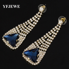 YFJEWE-pendientes elegantes de 2 colores para mujer, aretes de moda, decoración para fiesta de boda, joyería con regalo, # E255 2024 - compra barato