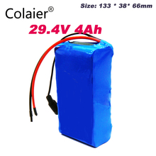 Colaier 24В 4Ah 7S2P 18650 аккумулятор литий-ионный аккумулятор 29,4 V 4000mah Электрический велосипед мопед/Электрический 2024 - купить недорого