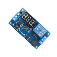 WS16 DC 12V LED Display Digital Delay Timer Relay Control PLC Automation Module Programmable Delay Time Relay Switch Car Buzzer 2024 - buy cheap