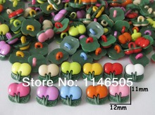 200pcs Nylon Button Fasteners 11mm*12mm Mixed Buttons Kawaii Strawberry Shaped Sewing Buttons Children Accessories ZK0244 2024 - buy cheap