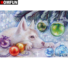 HOMFUN-pintura de diamante 5D DIY "perro de dibujos animados", bordado regalo de punto de Cruz, decoración del hogar, regalo A09233 2024 - compra barato