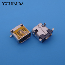 Mini conector USB de 10p de alta calidad, Mini puerto de carga usb para Philips y producto digital, conector hembra de 8mm, 50 Uds. 2024 - compra barato