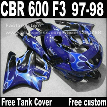 Motorcycle parts for HONDA CBR 600 F3 fairings 1997 1998 CBR600 F3 97 98 dark light bue fairing kit plastic sets 2024 - buy cheap