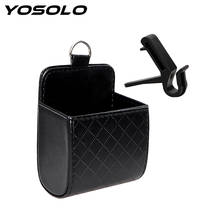 YOSOLO универсальный из искусственной кожи сумка для хранения на выходе вентиляционное устройство для хранения карман Автомобиль Организатором авто-Стайлинг 2024 - купить недорого