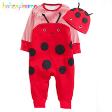 2 uds/0-18 meses/primavera otoño peleles para recién nacidos para bebés, Ropa para Niñas, mono bonito de dibujos animados + sombreros, conjuntos de ropa infantil BC1049 2024 - compra barato