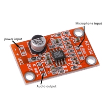 Crust Pro de micrófono dinámico estéreo, placa de preamplificador, modulo preamplificador DC 3,8 V-15V, AD828, 1 ud. 2024 - compra barato