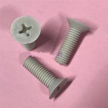 10pcs M5 PPS material Cross countersunk head plastic screws Flat heads Phillips screw Polyphenylene sulfide bolt 8-16mm Length 2024 - buy cheap