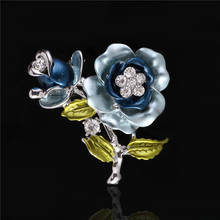 RONGQING 10Pcs/lot Enamel Flower Brooches Wholesale Jewelry Gift for Friends 2024 - buy cheap