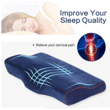 Comfortable Memory Foam Pillow Neck Massage Ergonomic Curve Cervical Orthopedic Neck Bed Sleeping Head Cushion Pillow 2024 - buy cheap
