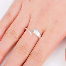 yiustar Fashion Special Animal Rings For Man Cute Snack Rings  Blue eyes   bague femme  SYJZ123 2024 - buy cheap