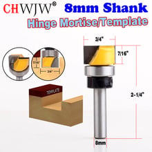 1PC Hinge Mortise/Template Router Bit - 3/4"W X 7/16"H Bottom Cleaning Straight end mill trimmer cleaning flush trim 2024 - buy cheap