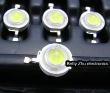 10PCS/LOT 1 w LED lamp bead high-power 1W beads (90-100 lm) DIY ball steep light fittings 6000-6500K nature white 2024 - buy cheap