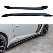 Carbon Fiber Side Skirts Body Apron Kit for Jaguar F Type 2 Door 2015 2016 2017 2018 2019 2PCS/Set Car styling 2024 - buy cheap