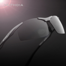 Veithdia óculos de sol polarizado masculino, óculos de alumínio 3 cores para dirigir, acessórios de óculos escuros 6535 2024 - compre barato