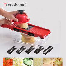 Transhome Vegetable Slicer Cutter With Steel Blade Mandoline Slicer Potato Peeler Carrot Grater Vegetable Chopper Kitchen Tools 2024 - buy cheap