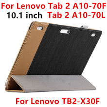 Case For Lenovo TAB 2 A10-30 A10-70F Protective Smart cover Leather Tablet A10-30F X30F TB2-X30M L 10.1inch PU Protector Sleeve 2024 - buy cheap