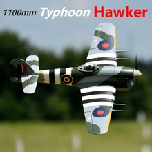 FMS 1100MM 1.1M Hawker Typhoon 6CH with Flaps Retracts 3S EPO PNP RC Airplane British Warbird Hobby Model Plane Aircraft Avion 2024 - buy cheap