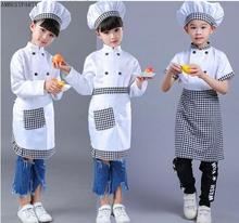 Uniforme de cocinero para niños, cosplay de halloween, abrigos, chef, cocina, uniforme, 2017 2024 - compra barato