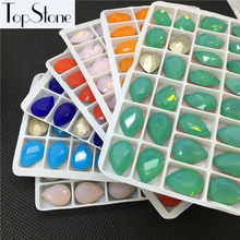 Big Sale Price Colors Opal 13x18mm Drop Rhinestone K9 Glass Crystal Pointback Teardrop Fancy Stone Multi Colors Mixed 2024 - buy cheap
