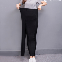 Leggings de algodón para mujeres embarazadas, ropa de maternidad, pantalones finos de primavera, talla grande 4XL 2024 - compra barato