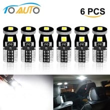 6pcs 194 168 T10 W5W LED Canbus Error Free LED Bulbs Super Bright 3030 Chips Car Dome Reading Lights License Plate Lamp Auto 12V 2024 - buy cheap
