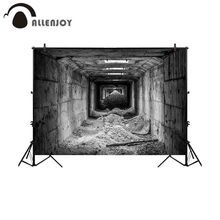 Фон для фотосъемки Allenjoy, черный туннель с повреждениями, фон для фотосъемки, реквизит для студийной фотосессии, тканевый портрет 2024 - купить недорого