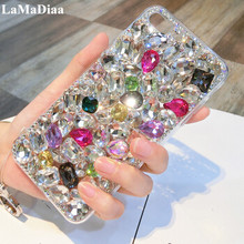 Phone Case For Samsung S20 S21 S10 S8 S9 Plus Note20 10 9 8 Luxury 3D Bling Crystal Rhinestones Diamond Top Quality Phone Cover 2024 - buy cheap