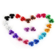 New Arrival! 300PCS DIY Aluminum Rose Flower Beads Bracelet Spacer Beads with Hole Fitting For Jewelry Making Accessories 2024 - buy cheap