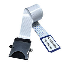 Cable adaptador de extensión macho a hembra SD FFC, extensor de lector de tarjetas SDHC SDXC para coche, GPS, TV, 48cm 2024 - compra barato