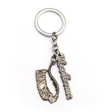 Bloodborne Keychain PS4 Games SAW Pendant Metal Key Ring Men Car Women Bag Key Chain Chaveiro Game Jewelry 2024 - buy cheap