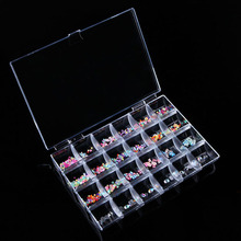 24 Grid Transparent Nail Storage Box Nail Art Tools Jewelry Display Storage Box Case Organizer Holder Beads -30 2024 - buy cheap
