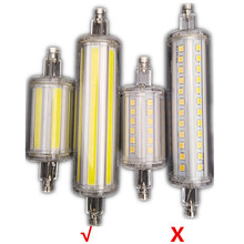 Super Bright R7S LED 118mm 78mm Dimmable COB Lamp Bulb ABS Tube 30W 50W Replace Halogen Lamp Light AC 220V 230V R7S Spotlight 2024 - buy cheap
