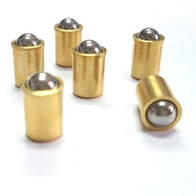Pin de resorte de cuentas de latón para M5, émbolo de bola de presión, M6 de posicionamiento de tope de paso, longitud de 4mm-9mm, M3 M4 ZC101-4, 5 uds. 2024 - compra barato