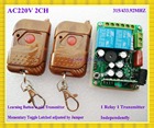 Wireless Receiver & Transmitter 220 V 2CH (canal) 10A código de Aprendizagem sem fio RF sistema de controle remoto interruptor sem fio 2026 - compre barato