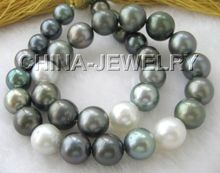 Envío Gratis> increíble AAAA 18 "Tahitian 14mm multicolor Mar del Sur collar de perlas-oro 2024 - compra barato