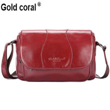 GOLD CORAL Luxury Handbags Women Bags Designer Genuine Leather Ladies Messenger Bags Travel shoulder Crossbody Bags for Women 2024 - buy cheap