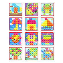 3D Puzzles Toys for Children Creative Mosaic Mushroom Nail Kit Buttons Art Assembling Kids Enlightenment Educational Toys Mosaic 2024 - buy cheap